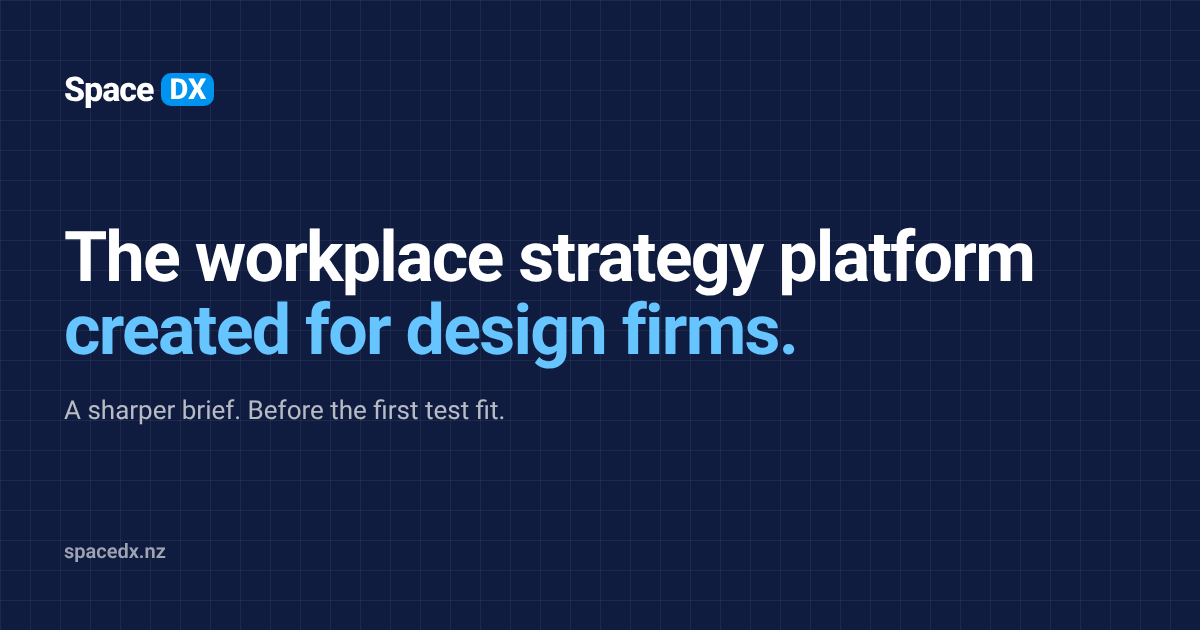 SpaceDX · The workplace strategy platform created for design firms